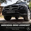 Paspiriama mašinėlė 3 viename, licencijuoto „Mercedes-Benz“ dizaino, juoda, 83 × 40 × 90 cm