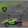 Paspiriama mašinėlė „Lamborghini“ su stūmimo rankena, žalia ir juoda, 86,5 × 40 × 89,5 cm