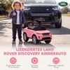 Paspiriama mašinėlė Land Rover Discovery su garsiniais efektais, rožinė, 65,5 × 28 × 42 cm