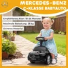 Paspiriama mašinėlė „Mercedes-Benz C-Class“ su garso efektais, juoda, 65 × 28 × 39 cm