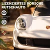 Paspiriama mašinėlė su „Porsche“ licencija ir šviesomis, balta, 63 x 28,5 x 38 cm