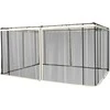 Outsunny Tinklelis nuo uodų 3x4 pavėsinei, 4 šoniniai skydeliai, su užtrauktuku