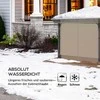 "Outsunny" dangtelis pavėsinei 3x3 m, vandeniui atsparus stabilus žiemos apsauginis dangtelis, pavėsinės stogo dangtelis sodo pavėsinei, pakaitinis stogo apsaugos nuo lietaus tentas sodo palapinei, skaidrus