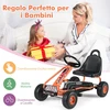 Pedalinis gokartas oranžinis