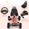 Pedalinis gokartas oranžinis