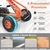 Pedalinis gokartas oranžinis