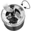 Orion Metalinė Uždara Peleninė 9,5 cm Juoda
