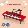 Pianinas 37 klavišai raudonas