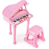 Pianinas Rožinis/juodas/baltas 31 klavišas