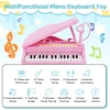 Pianinas Rožinis/juodas/baltas 31 klavišas