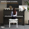 Pianino suoliukas 64 x 35 x 45-55 cm