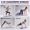 Pilates treniruoklio rinkinys, 5 treniravimo būdai, sulankstomas, šviesiai mėlynas, 97 x 30 x 3 cm