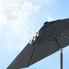 Songmics Skėtis 200 cm pilkos spalvos