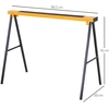 Pjovimo ožių rinkinys, sulankstomas, iki 125 kg, juodas ir geltonas, 99,5 × 50 × 76 cm, 2 vnt.