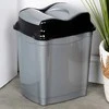 Kokybiškas plastikinis šiukšlių kambarys 9 l pilkas