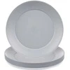 Plastikinės pilkos lėkštės Sandy 23,5 cm 6 vnt.