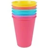 Excellent Houseware Plastikiniai puodeliai 400 ml 6 vnt. įvairių spalvų