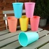 Excellent Houseware Plastikiniai puodeliai 400 ml 6 vnt. įvairių spalvų