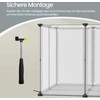 Songmics Plastikinis aptvaras su grindimis, 145x72x57 cm