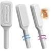 Plaukų šepetys, ergonomiškas, 24x6 cm, pilkas