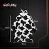 XXL sweatshirt - juodas and baltas blanket Ruhhy 26538