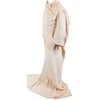 Fleece sleeved blanket warm blanket sweatshirt 140x200