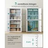 Songmics Plieninė spintelė 40 x 80 x 180 cm