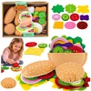 Lean Toys Pliušinis mėsainių ir sumuštinių gaminimo rinkinys, daugiaspalvis, 28 vnt.