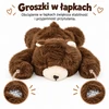 Lean Toys Pliušinis meškiukas su svoriu, rudas, 30 × 20 × 10 cm