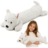 Lean Toys Pliušinis žaislas Vest Highlando terjeras, baltas, 60 × 20 × 20 cm