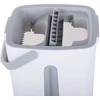 Rotary flat mop two-chamber wringer bucket