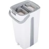 Rotary flat mop two-chamber wringer bucket