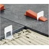 Tile levelling system 100 clips 100 wedges