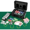 Poker žetonų rinkinys juodas 300 vnt.