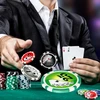 Poker žetonų rinkinys juodas 300 vnt.