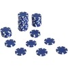 HOMCOM pokerio lagaminas, pokerio rinkinys, 500 žetonų, 2 kortų kaladės, 5 kauliukai, aliumininis lagaminas, pokerio rinkinys, žetonai, lagaminas, aliuminis + polistirenas, 55,5x22x6,5 cm