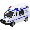 Lean Toys Policijos automobilis arba greitoji su šviesomis ir garsais, 14x8x7 cm
