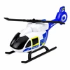 Lean Toys Policijos garažas su automobiliais ir sraigtasparniu, mėlynas ir baltas, 32 × 17 × 21 cm