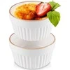 Excellent Houseware Porcelianiniai kepimo indeliai, 10 cm, 200 ml, 2 vnt.