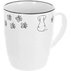 Porcelianinis puodelis su šuns motyvu, baltas, 380 ml, 12,5 × 8,5 × 10,5 cm