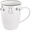 Porcelianinis puodelis su šuns motyvu, baltas, 380 ml, 12,5 × 8,5 × 10,5 cm