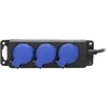 Orno Prailginimo kabelis IP44 3x2P+Z guminis kabelis OR-AE-13158/5M