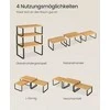 Songmics Prieskonių lentynėlės rinkinys, 3 vnt., metalas ir mediena