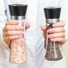 Orion Pipirų ir druskos malūnėlis 18,5 cm, stiklinis, reguliuojamo malimo šiurkštumo