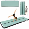 Pripučiama gimnastikos mata „Drop-stitch“, žalia, 300 × 100 × 10 cm