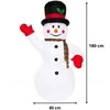 Pripučiamas sniego senis Springos su LED apšvietimu 180 cm