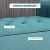 HOMCOM minkštasuolis, lovos suoliukas, suoliukas iš aksomo, prieškambario suoliukas su daiktadėže miegamajam, iki 120 kg, žalias, 126 x 48,5 x 47 cm