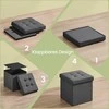 Songmics Pufas 38x38x38 cm tamsiai pilka