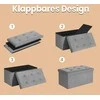 Pufas-daiktadėžė SONGMICS 76x38x38 cm 300 kg