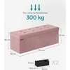 Songmics Sulankstoma iki 300 kg sverianti pastelinės rožinės spalvos sėdynė